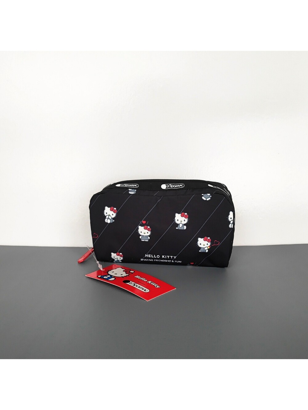LeSportsac x Hello Kitty 50th Anniversary Rectangular Cosmetic Pouch NWT